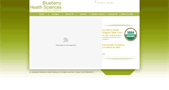 Desktop Screenshot of blueberryhealthsciences.com